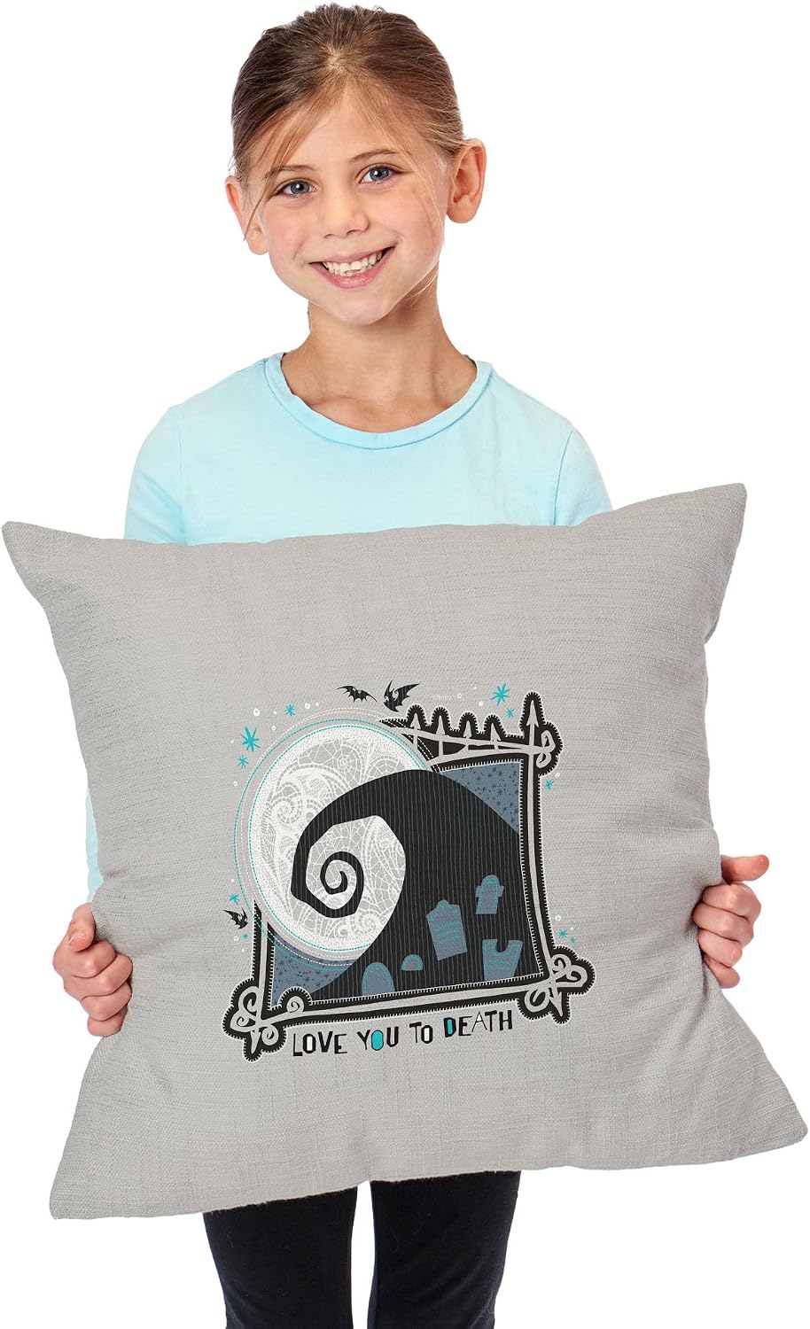 Northwest Nightmare Before Christmas Love You to Death Throw Pillow 18x18 Inches