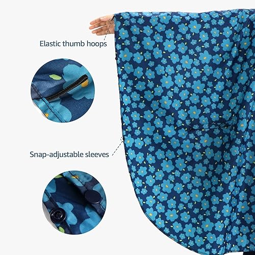 Miniatura 5 de Anyoo Poncho de lluvia impermeable ligero reutilizable senderismo chaqueta con capucha para actividades al aire libre