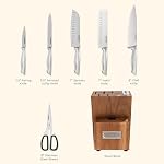 Cuisinart 7-Piece Ensemble de couteaux en acier inoxydable allemand avec affûtage intégré (C77SS-7P2NC)