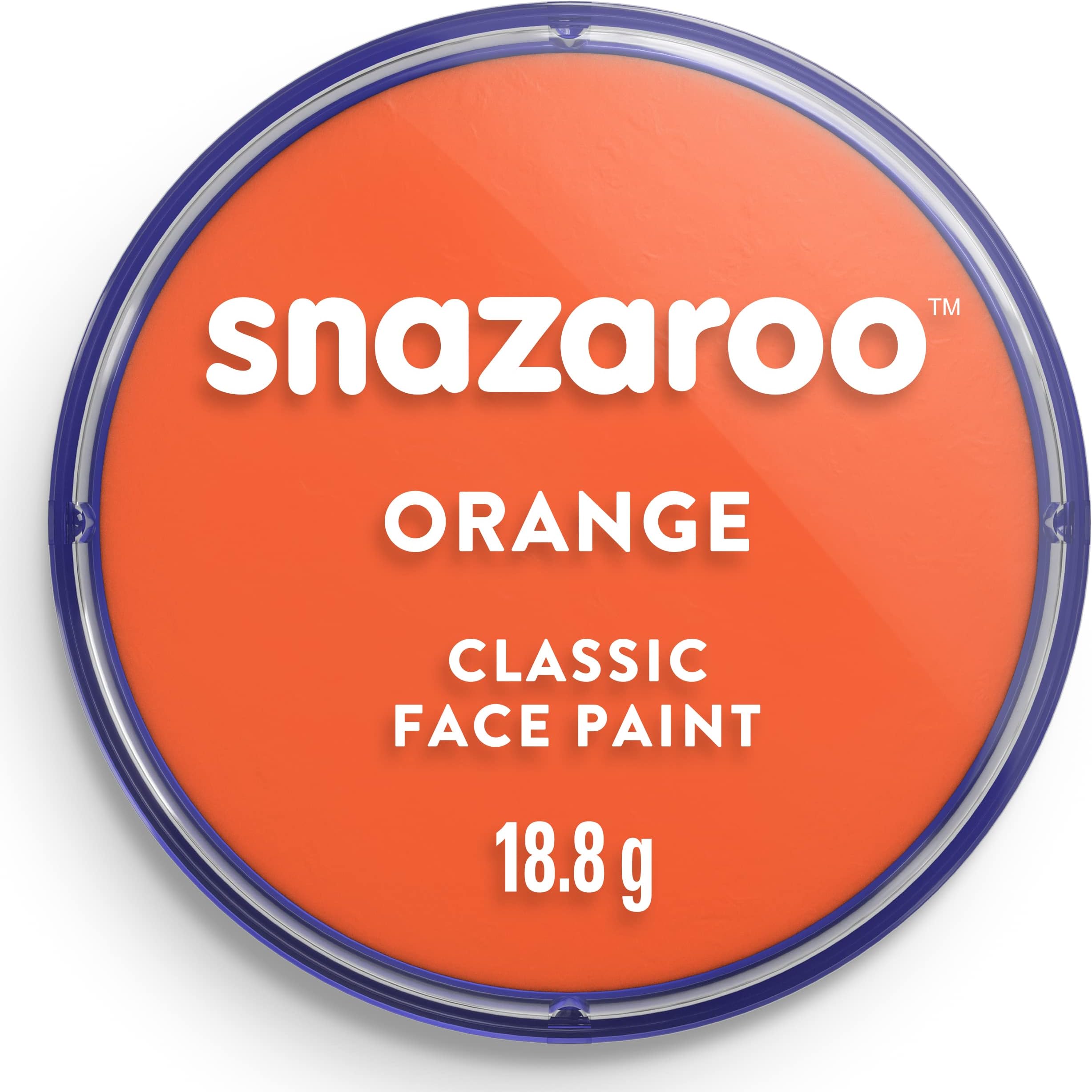 Snazaroo Classic Face and Body Paint, 18.8g (0.66-oz) Pot, Orange