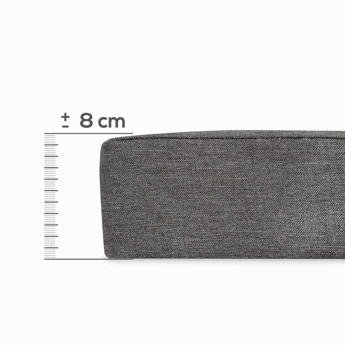 Somnia Descanso - Colchón Plegable para Invitados con Cierre y Asa, Espuma de Gran Densidad (Extrafirme) y Funda en Loneta Gris Oscuro Desenfundable, Muy Transpirable, Blanco, 90 x 190