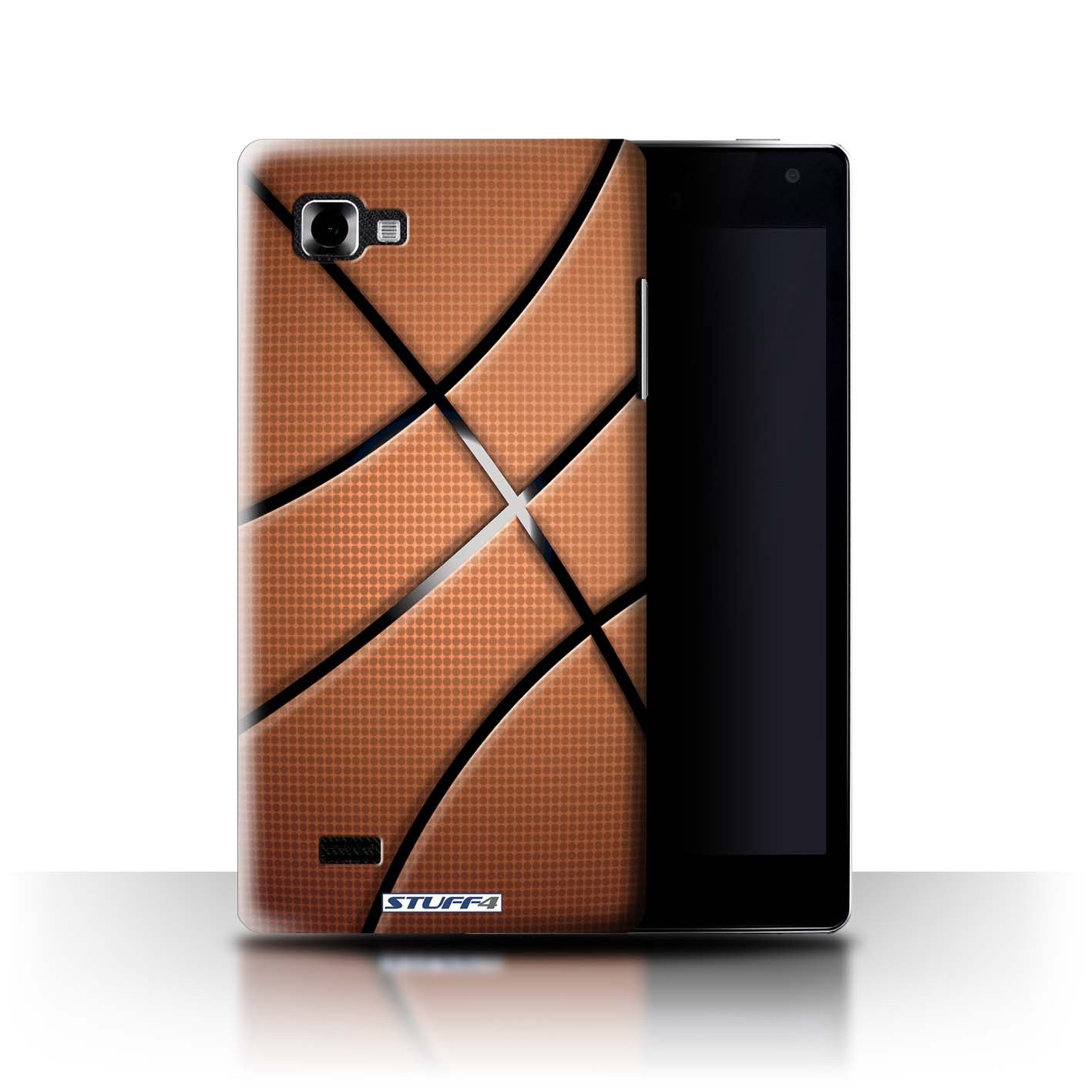 Phone Case for LG Optimus 4X HD P880 Sports Balls Basketball Design Transparent Hard Cover