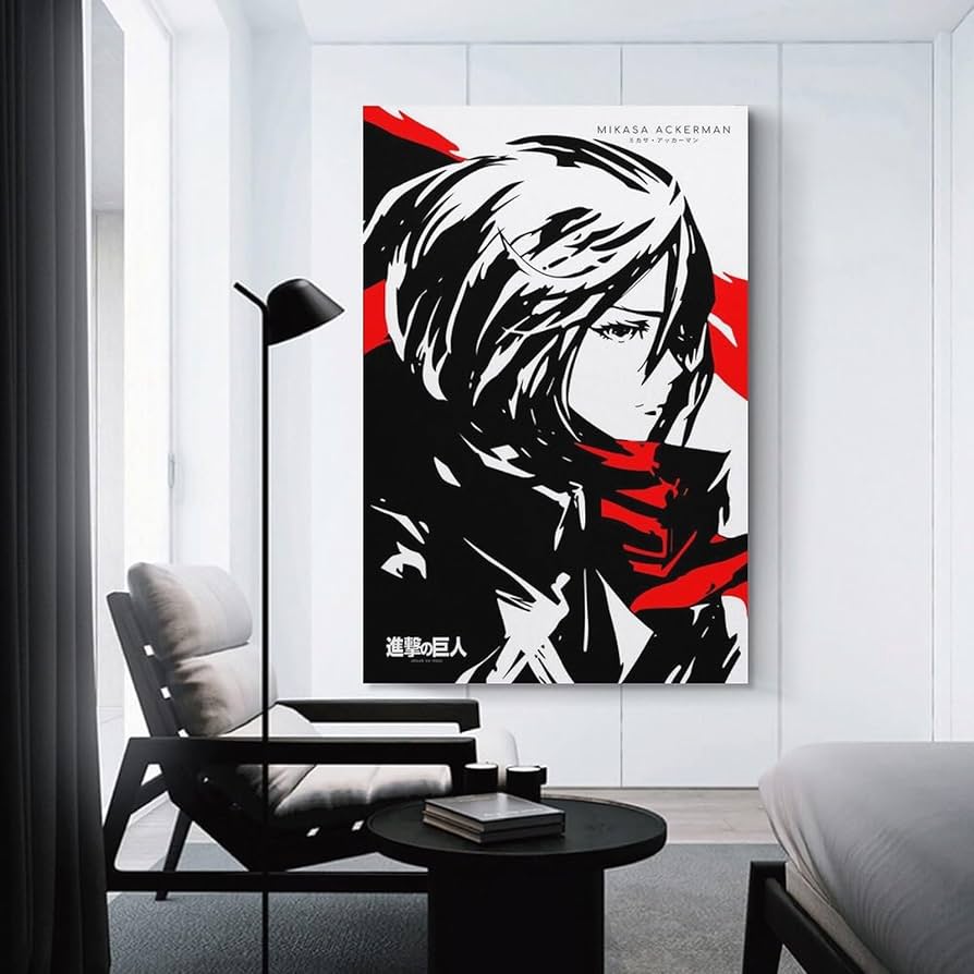 Amazon.co.jp: GENERIC 進撃の巨人 ミカサ アニメ ポスター 2 ポスター