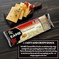 Vista 4 de KA-ME Galletas de arroz de algas marinas de 3.5 onzas, ingredientes asiáticos auténticos, certificadas sin gluten, sin saborescolores artificiales