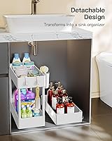 Vista 6 de Pipishell Slim Storage Cart with Wheels, Bathroom Cart Organizer Storage Small, Rolling Carts for Bathroom, Laundry Room, Kitchen, Narrow Space
