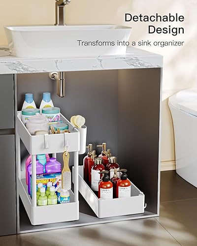Miniatura 6 de Pipishell Slim Storage Cart with Wheels, Bathroom Cart Organizer Storage Small, Rolling Carts for Bathroom, Laundry Room, Kitchen, Narrow Space,