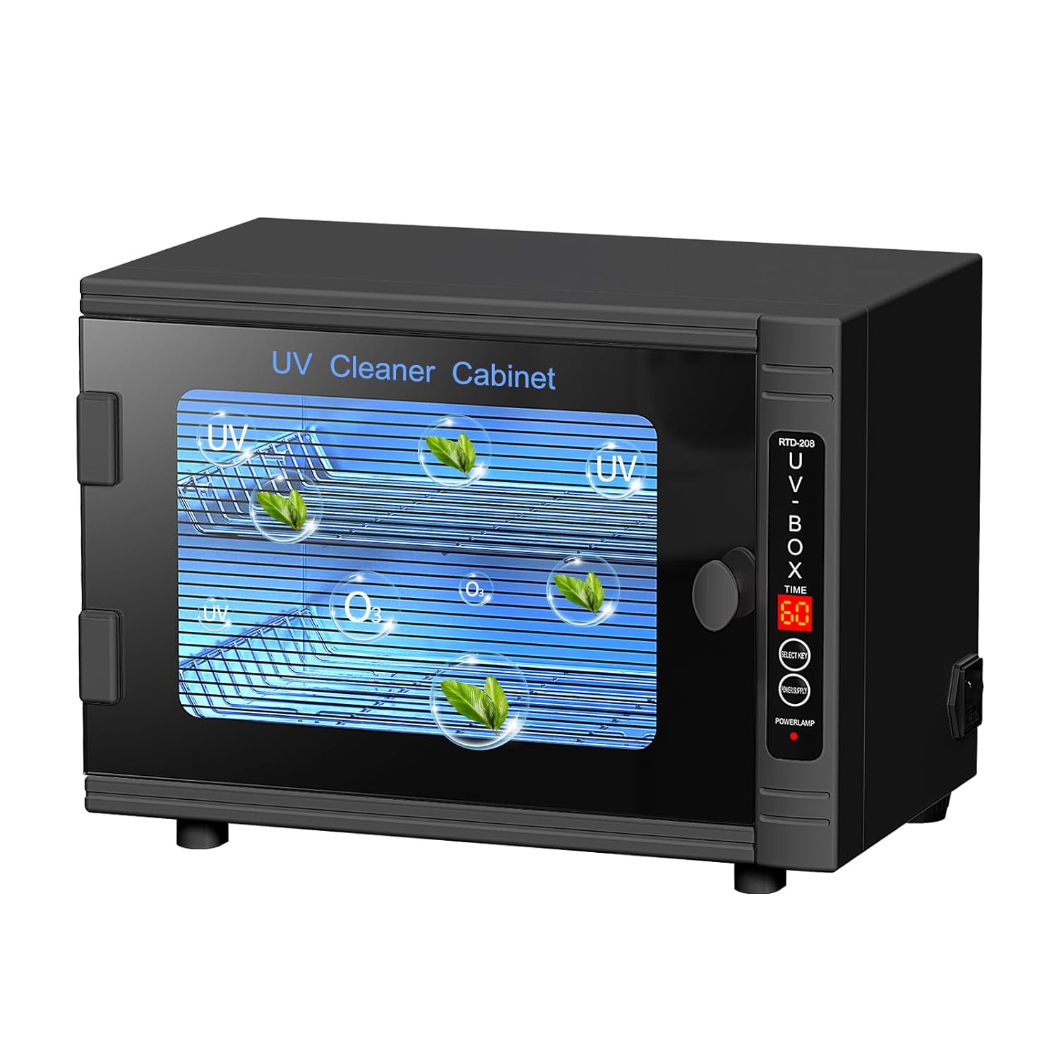 UV Light Nail Tool Cleaning Machine 12L High Capacity UV Cleaning Cabinet Salon Tools Cleaning Box with Timer Setting