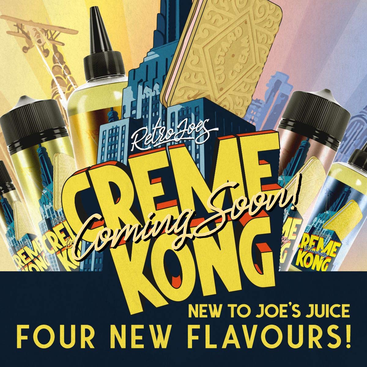 Eliquide Creme Kong Lemon 200ml Joe's Juice - Sans Nicotine et sans Tabac :  Amazon.fr: High-Tech