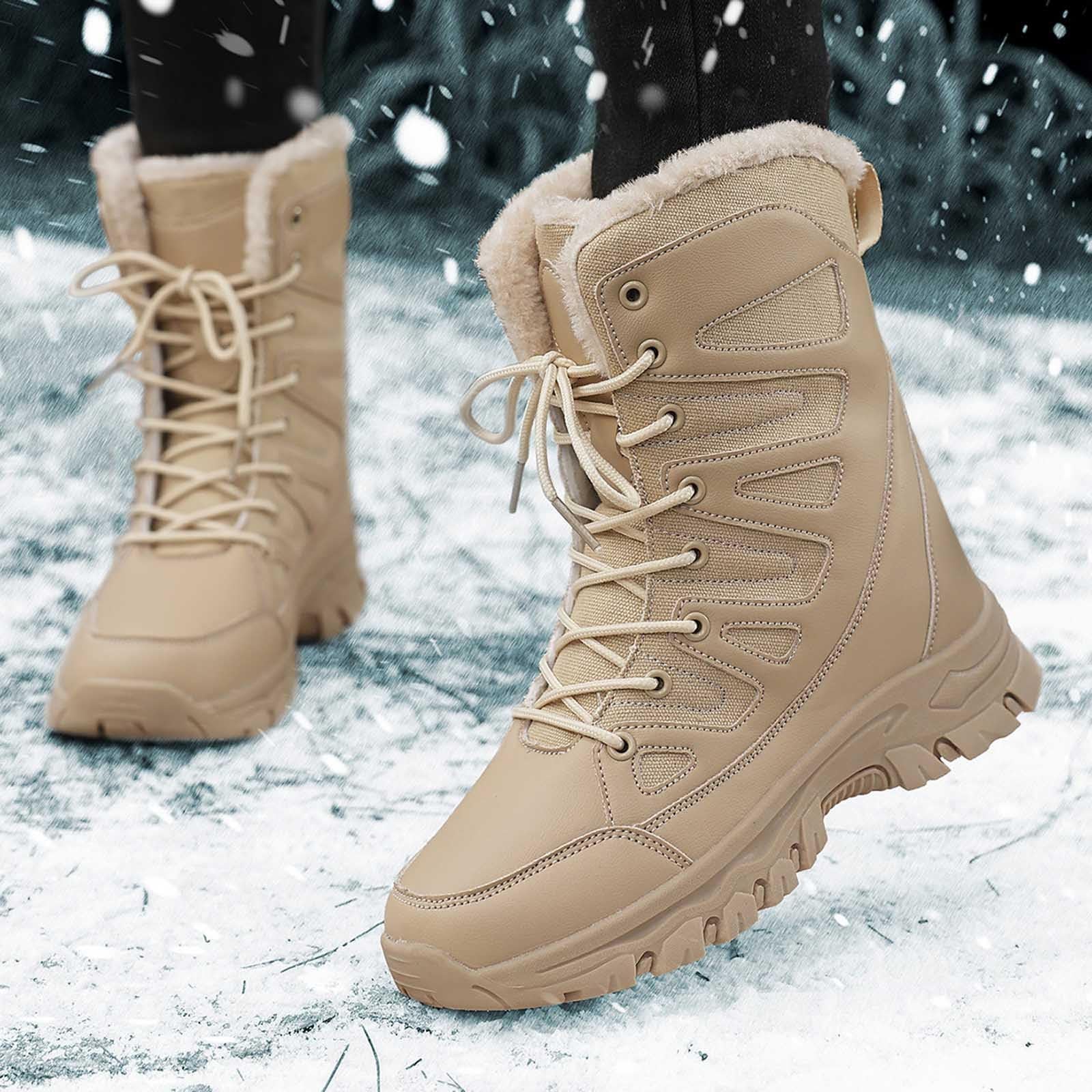 Stivali Donna Imbottiti 2026 Invernali Isolanti Foderati Antiscivolo Per Esterni, Clima Freddo, Termici, Comodi, Suola Di Trazione Pelle Scarpe Uomo Stivaletti