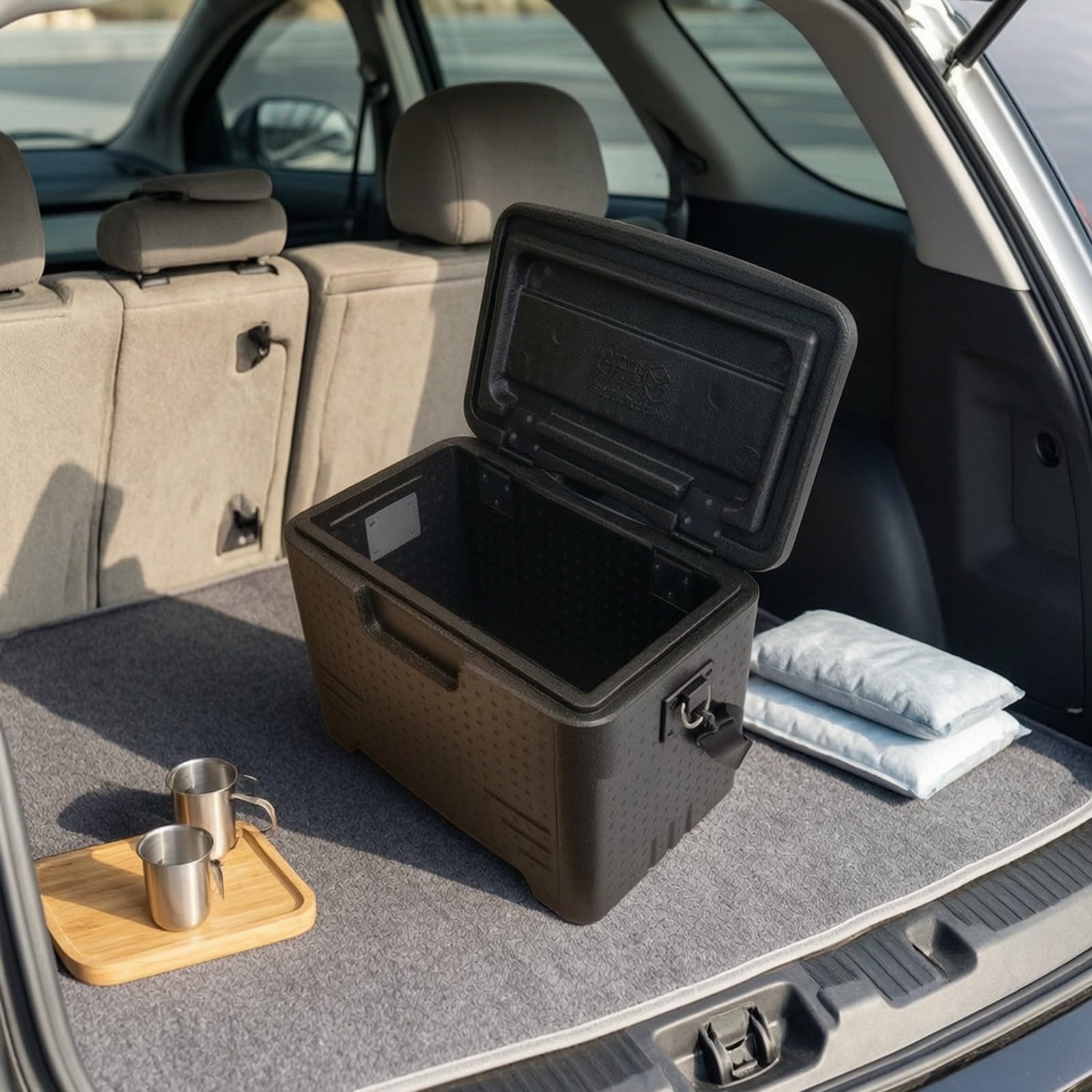 Gralara Kompakt Isolierbox mit Schultergurt | 22 Liter Fassungsvermögen, Isolier-Transportbox, tragbar, Isolierbox mit Griffen, für Camping, Angler