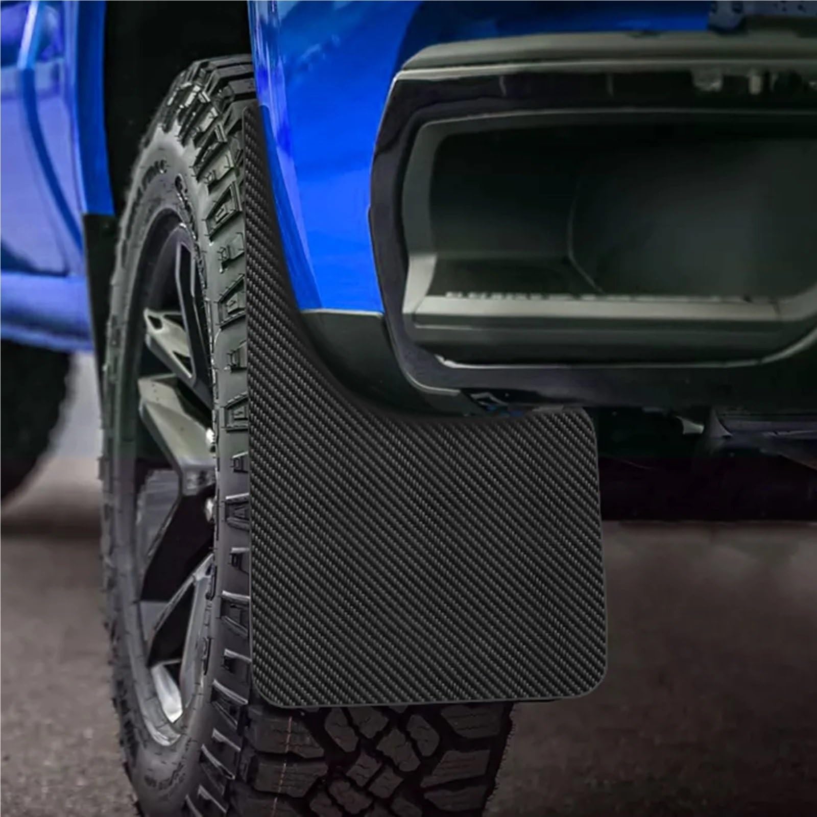 accessorypart Osłony przeciwbryzgowe 4 sztuki Carbon Fiber Przód Tył Zestaw Uniwersalny Chlapacze Chlapacze Błotniki Chlapacze Samochodowe Auto Van Akcesoria(4pcs Red)
