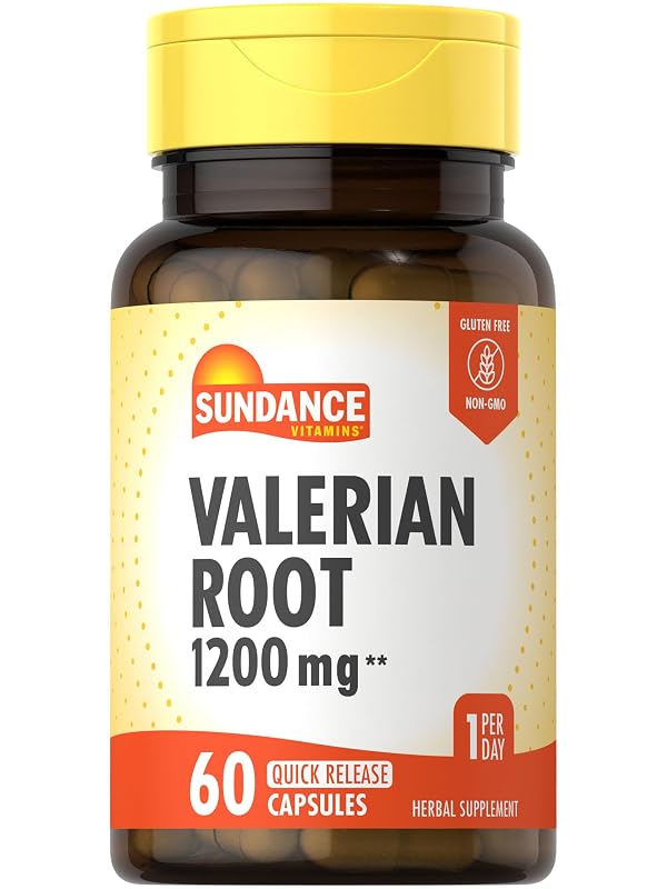 Sundance — Suplemento para o Sono de Raiz de Valeriana (Valeriana officinalis), equivalente a 1200 mg, 60 cápsulas