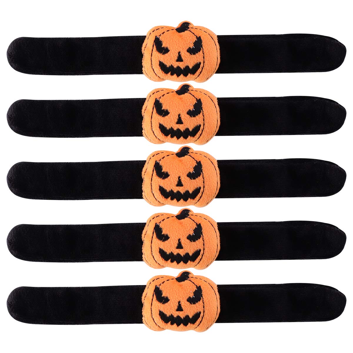 5pcs Halloween Slap Bracelets Lovely Wristbands Slap Bands Toy for Kids- Mobile Phone Accessories