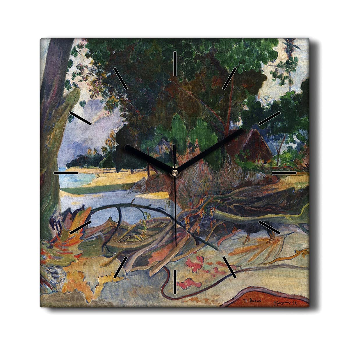 Horloge murale salon silencieuse 30x30cm pour créer une ambiance apaisante