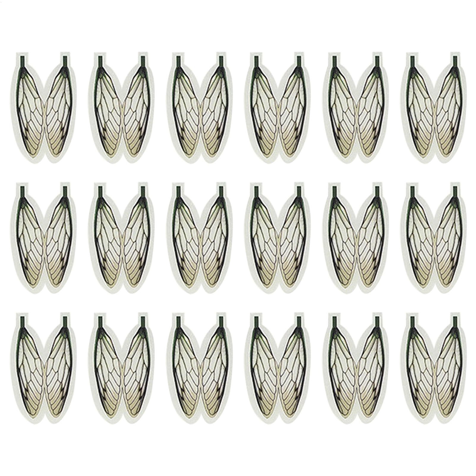 Forellen-Fliegenfischköder, realistische Flügel und Angelköder, kompakte Fliegenbindungsmaterialien für Angelbegeisterte, Anfänger oder erfahrene Angler