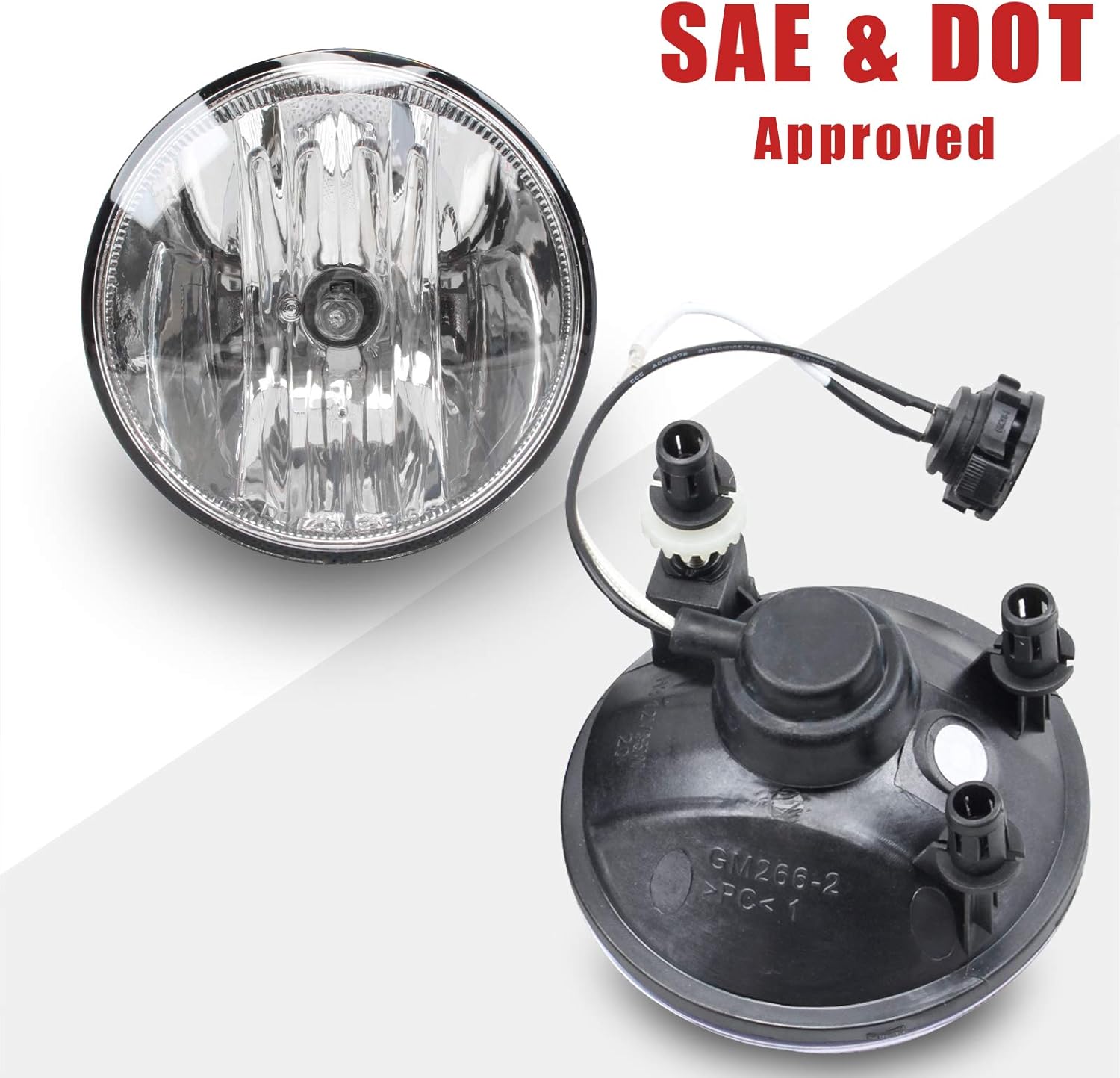 DLAA Fog Lights Compatible with Chevy Colorado 2015 2016 2017 2018 2019 without Cables 1 Pair