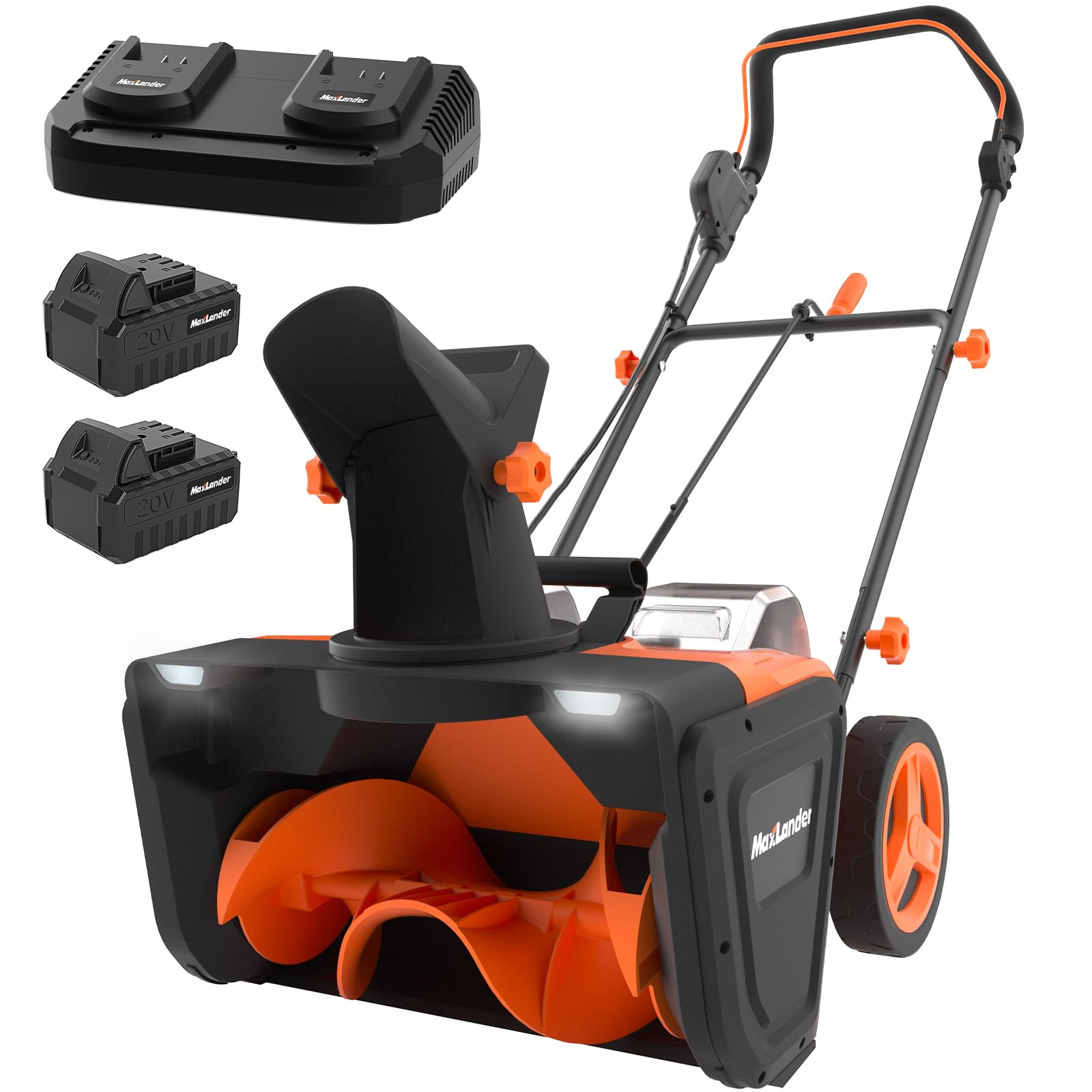 Amazon.com : MAXLANDER Snow Blower Cordless, 40V 20-Inch Brushless
