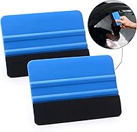 Vista 3 de FOSHIO Window Tint Vinyl Wrap Tool Kit with 5M Knife Tape, Felt Squeegee, Micro Squeegee, Wrap Magnets Holders, Gloves, Safety Cutter, Utility