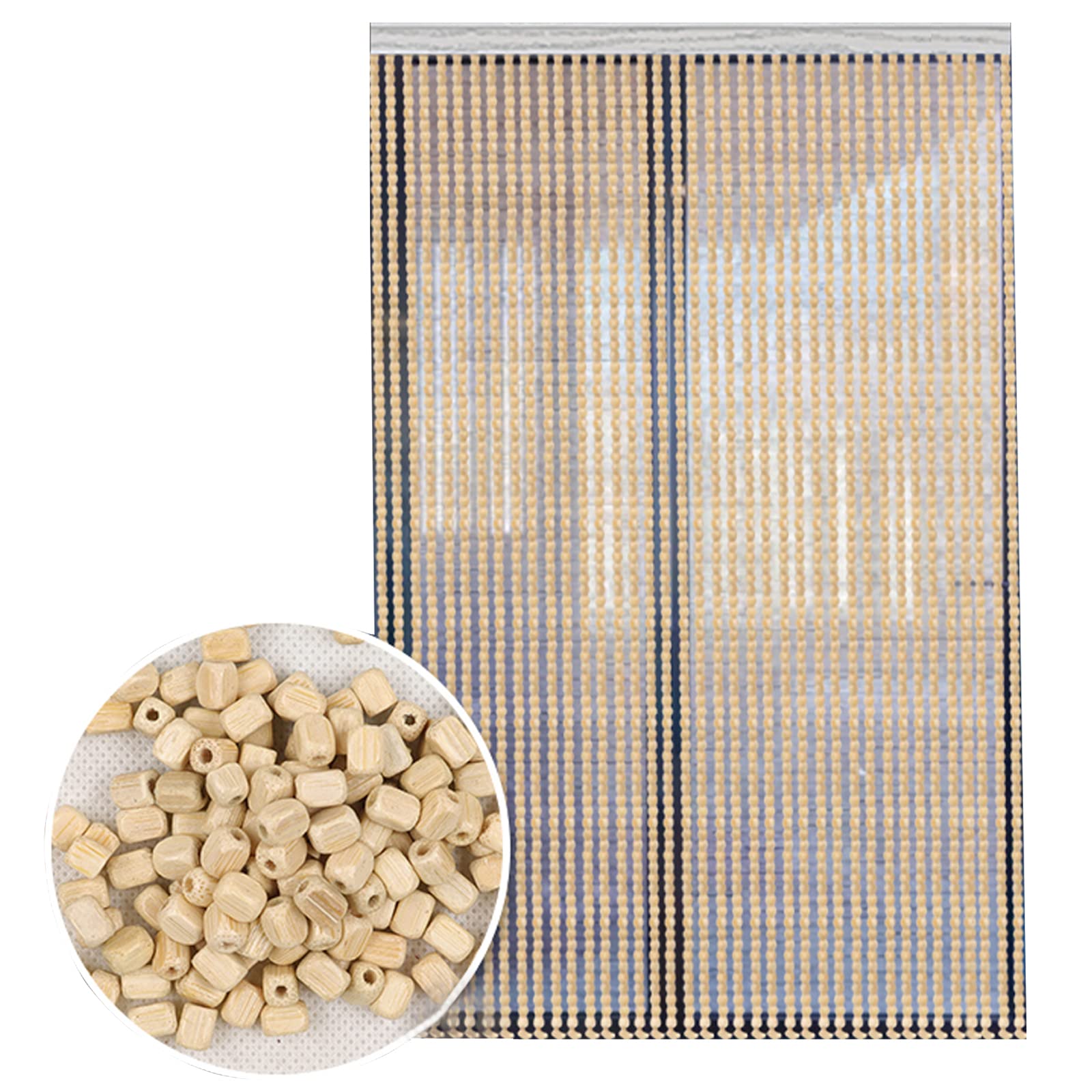 Rideaux de Placard en perles de bambou pour cacher vos rangements avec élégance