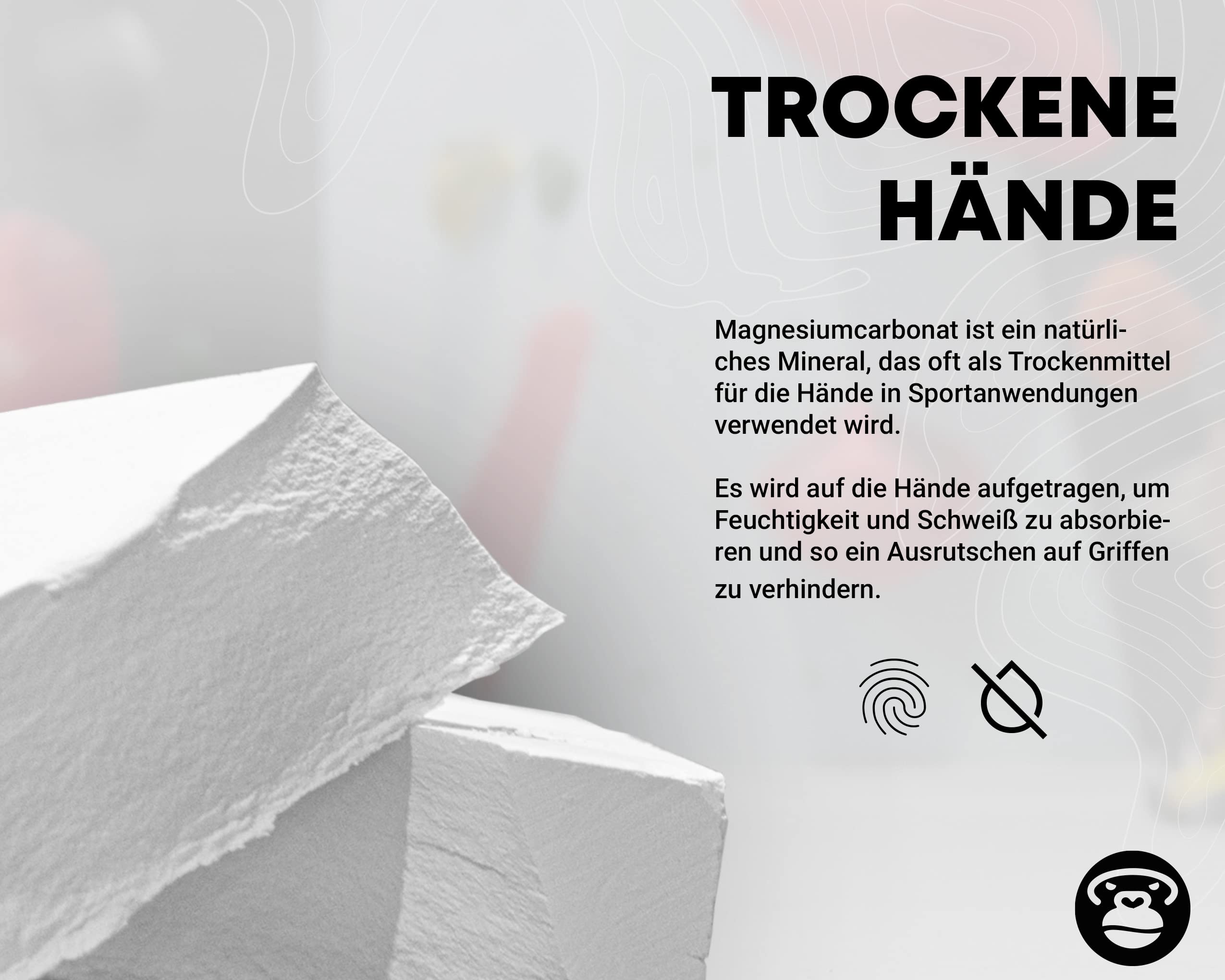 Bloc de magnésie 8 x 56 g pour escalade, boulder, gymnastique, haltérophilie