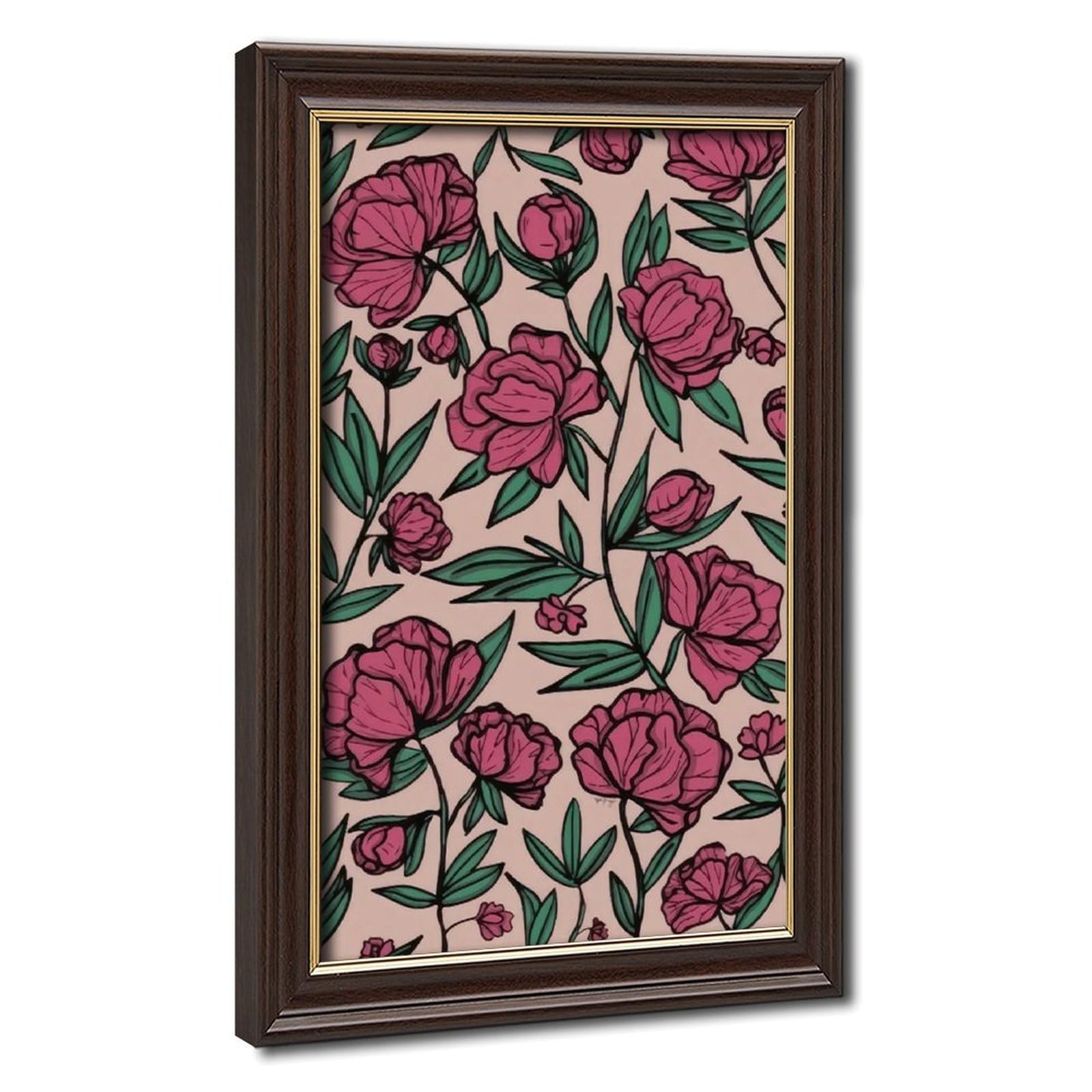Bareronor Floral Poster Canvas Poster Bedroom Decor Landscape Office Room Decor Gift 20" L X 30" W