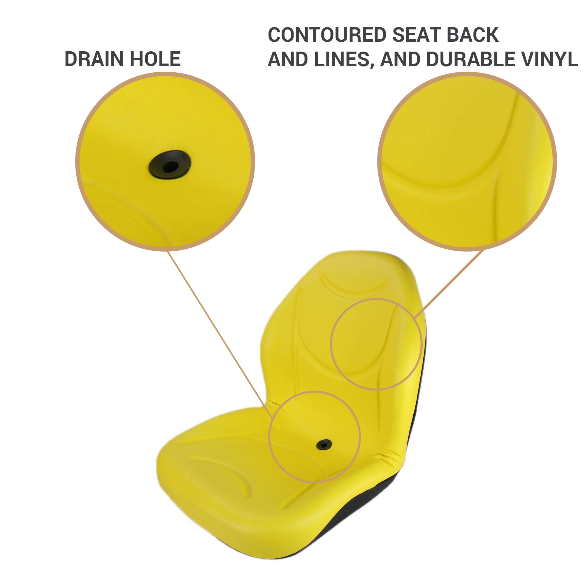 E-AM138194 DirectFit High-Back Seat Replacement For John Deere Gator & XUV Models - View #14