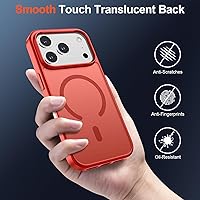 Vista 1057 de SUPFINE Funda magnética para iPhone 11 (compatible con MagSafe) (protección contra caídas de grado militar), translúcida mate a prueba de golpes
