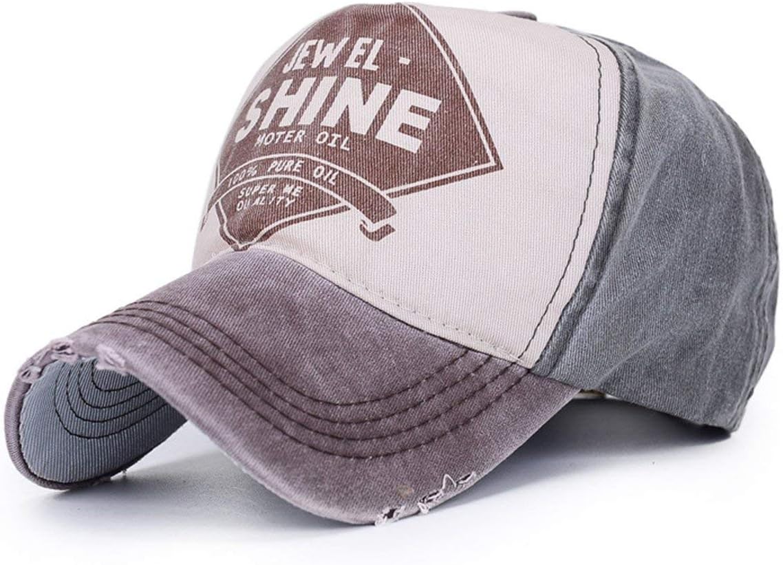 Vintage Trucker Cap Distressed Gas Oil Print Baseball Hat