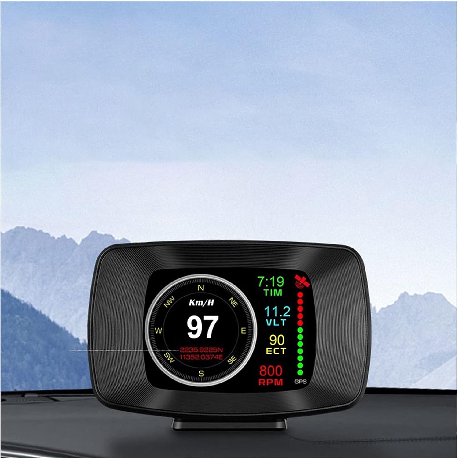 Hud head-up display obd car multi-function LCD instrument