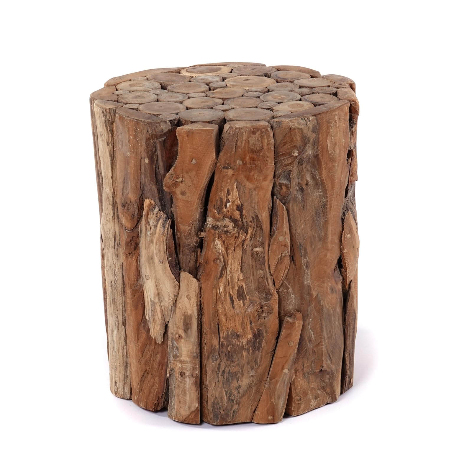 COLONNE DÉCORATIVE Malea 80 Bois flotté, pour plantes, bougies couleurs