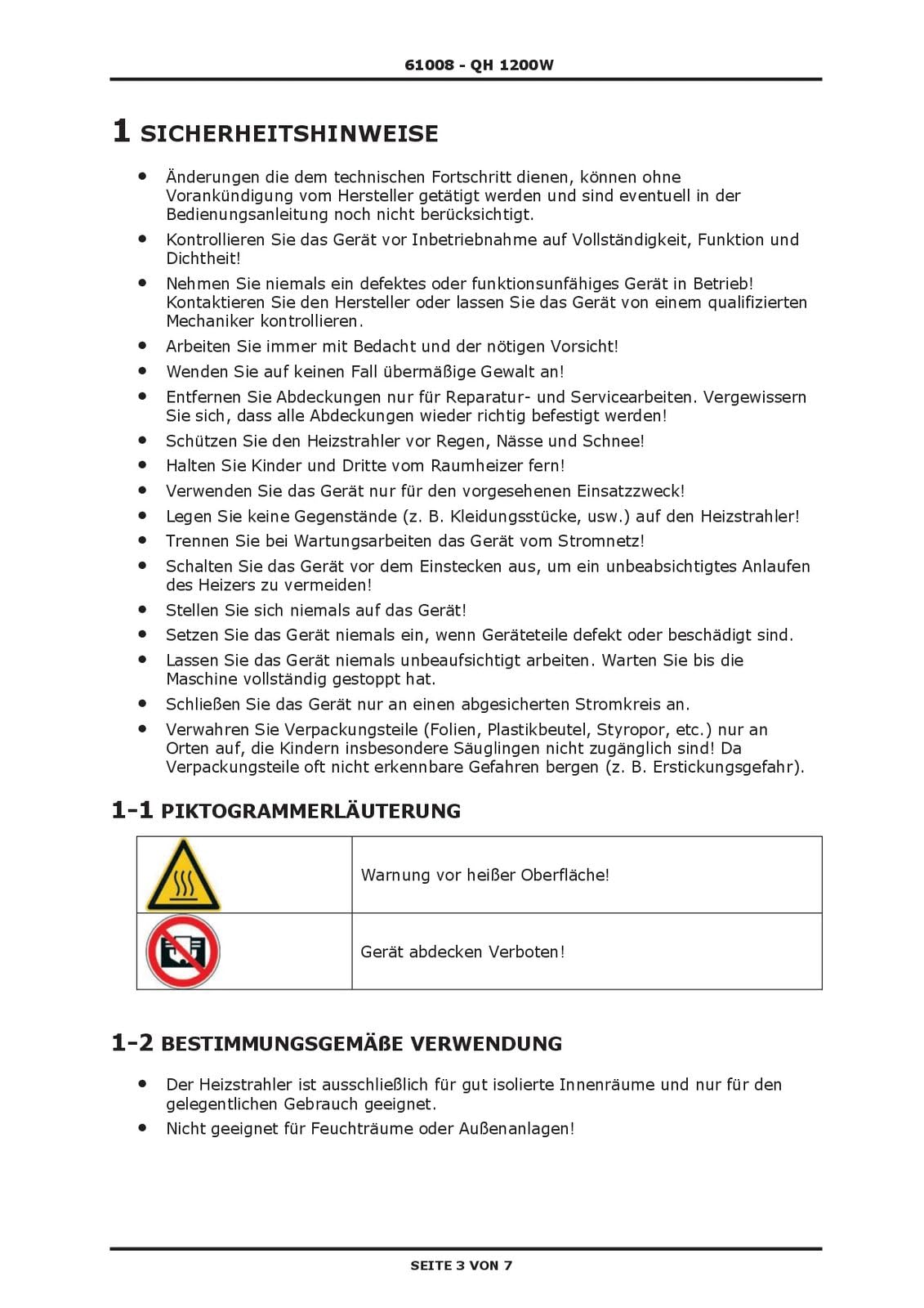 DEMA Wickeltisch Heizstrahler 1200 W – Wärmestrahler, Quarz-Heizer, Elektroheizer, Heizung, Babyzimmer & Kinderzimmer, sicher & effizient, ideal für Wickeltisch, Wärme & Komfort