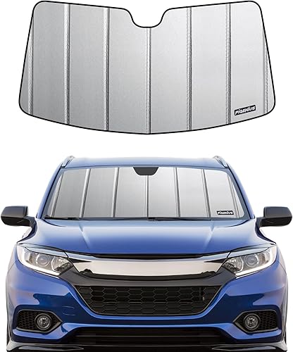 Miniatura 14 de Parasol para parabrisas Honda Civic Coupe 2006-2011, acabado de cuero gris premium