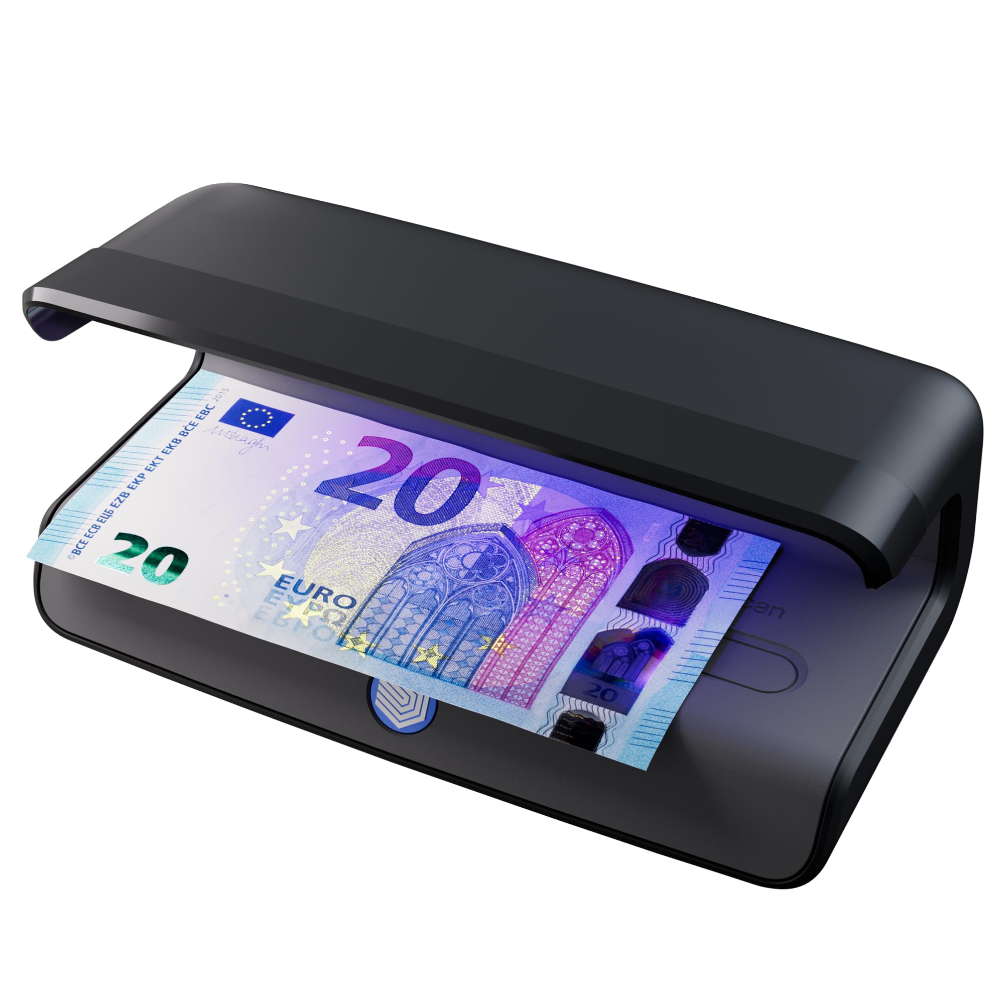 Safescan 55 LED Verifica banconote false con luce UV ultra-luminosa, Controlla banconote false, carte di credito e documenti d'identità, 3 potenti luci LED, Controllo banconote false UV