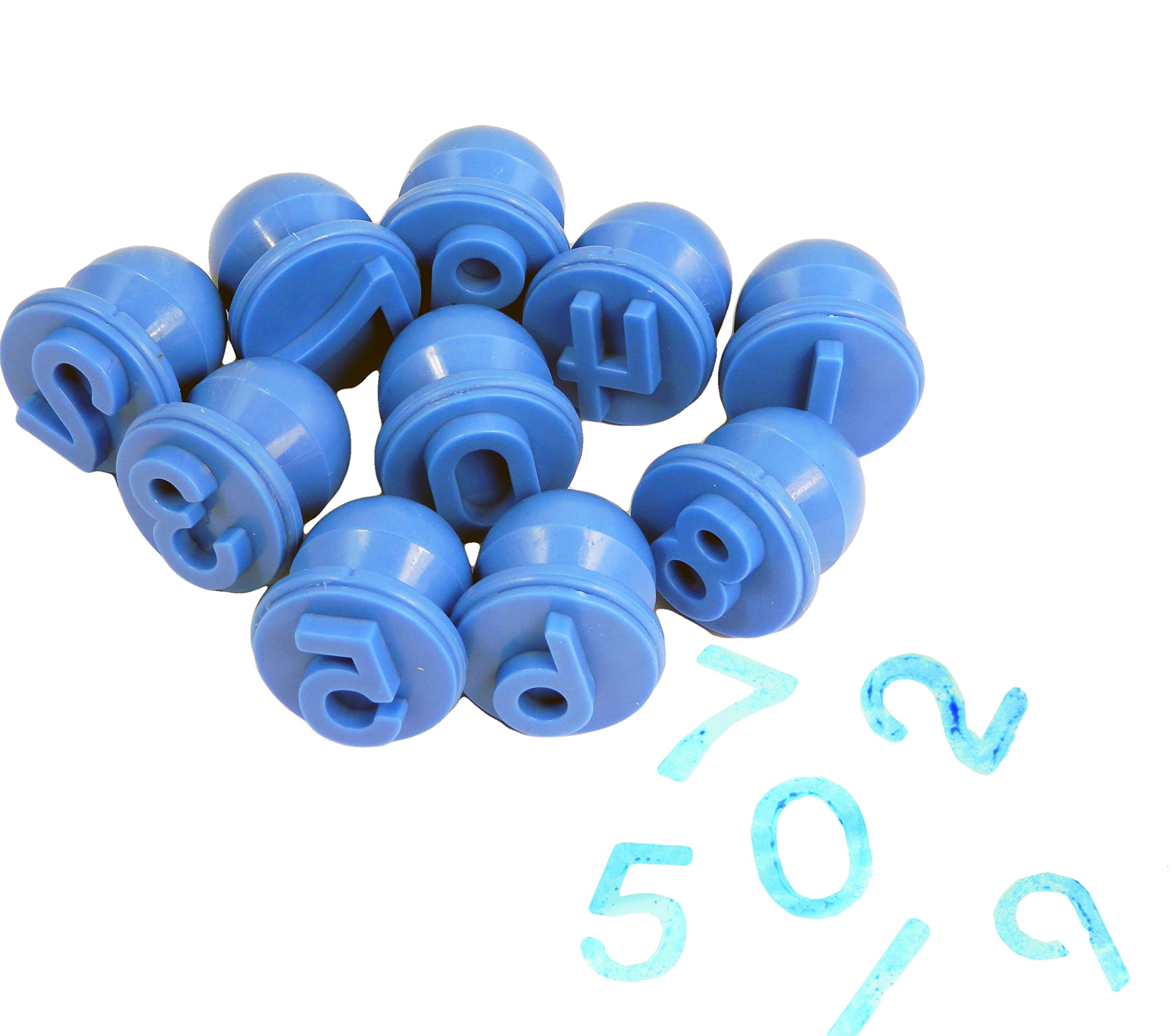 – Craftplay My first art tools | number stampers | 0 to 9 | easy to hold | Paint stampers