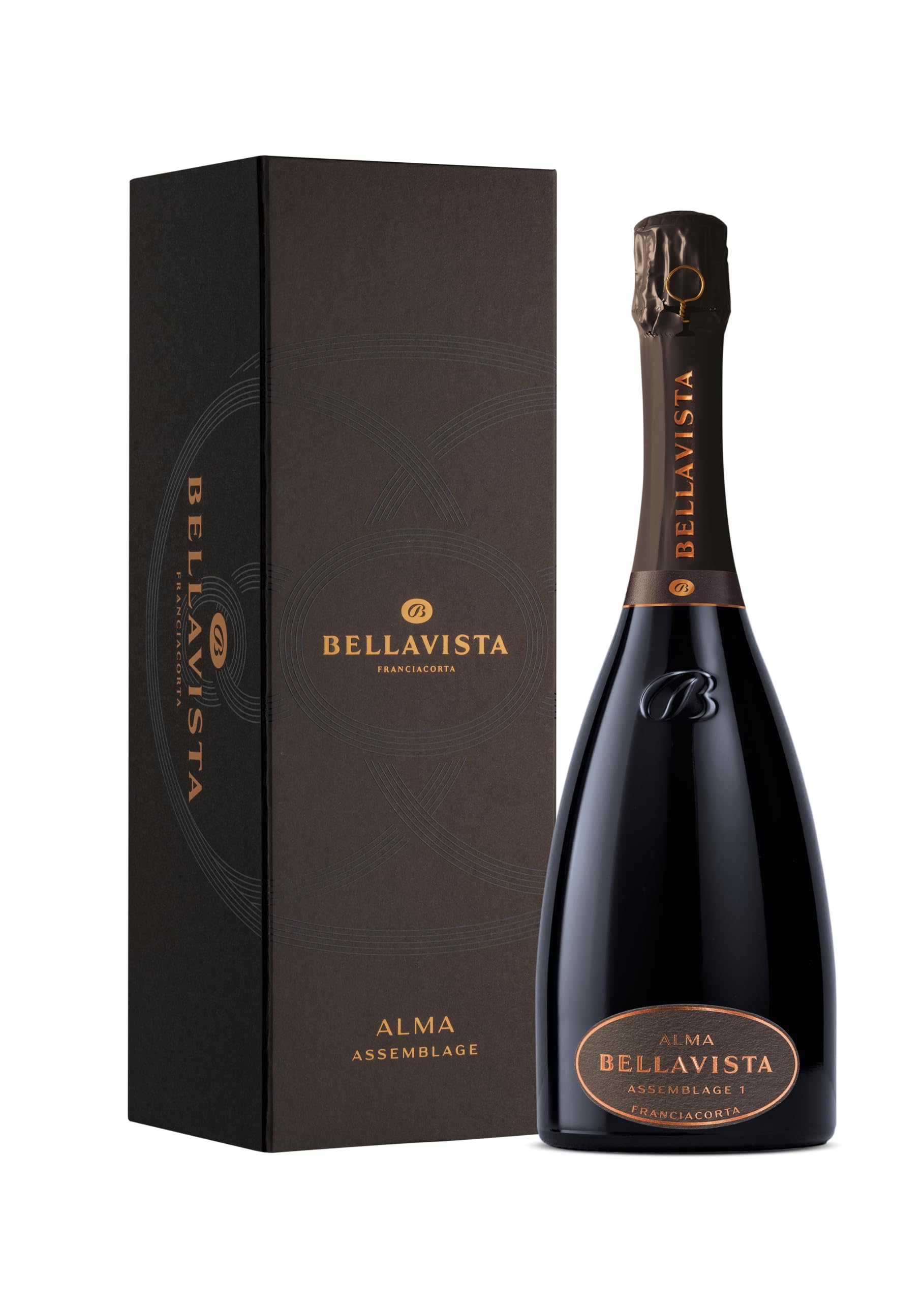 Bellavista Alma Assemblage 1 Brut - Franciacorta Astucciato DOCG - Uve Chardonnay, Pinot Nero, Pinot Bianco - 750 ml