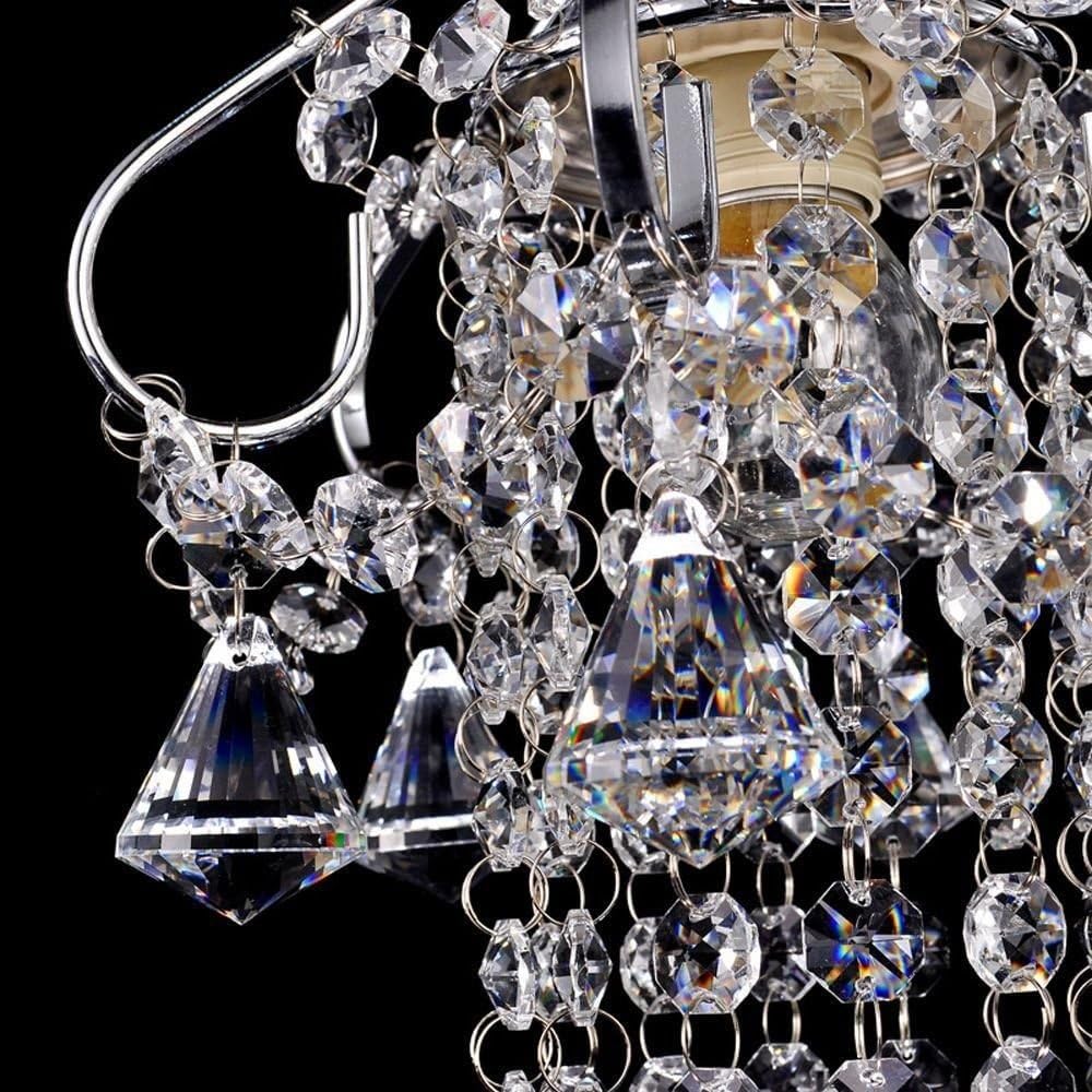 Hertl Lámpara colgante de cristal for restaurante, lámpara colgante creativa for comedor, Bar, cafetería, balcón, pasillo, lámparas colgantes (Color : 3 Head-sideways)