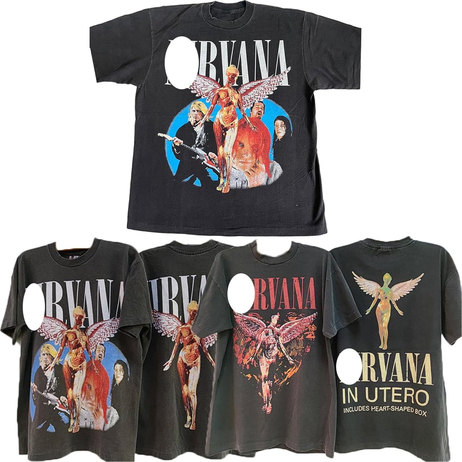 Amazon.co.jp: [Carzsell] ニルバーナ Tシャツ 2025 t シャツ ロック