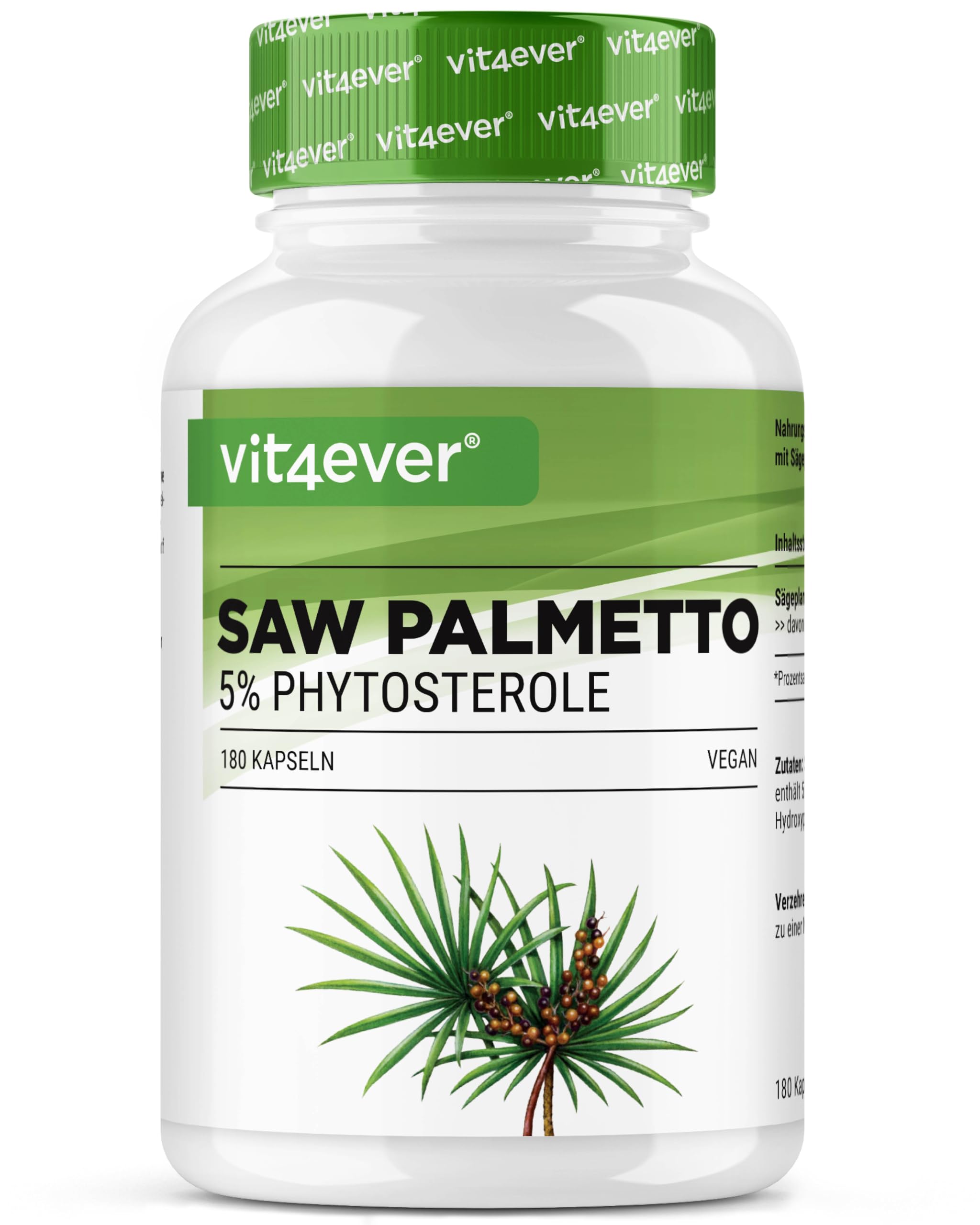Saw Palmetto Extrakt - 180 Kapseln, 500 mg