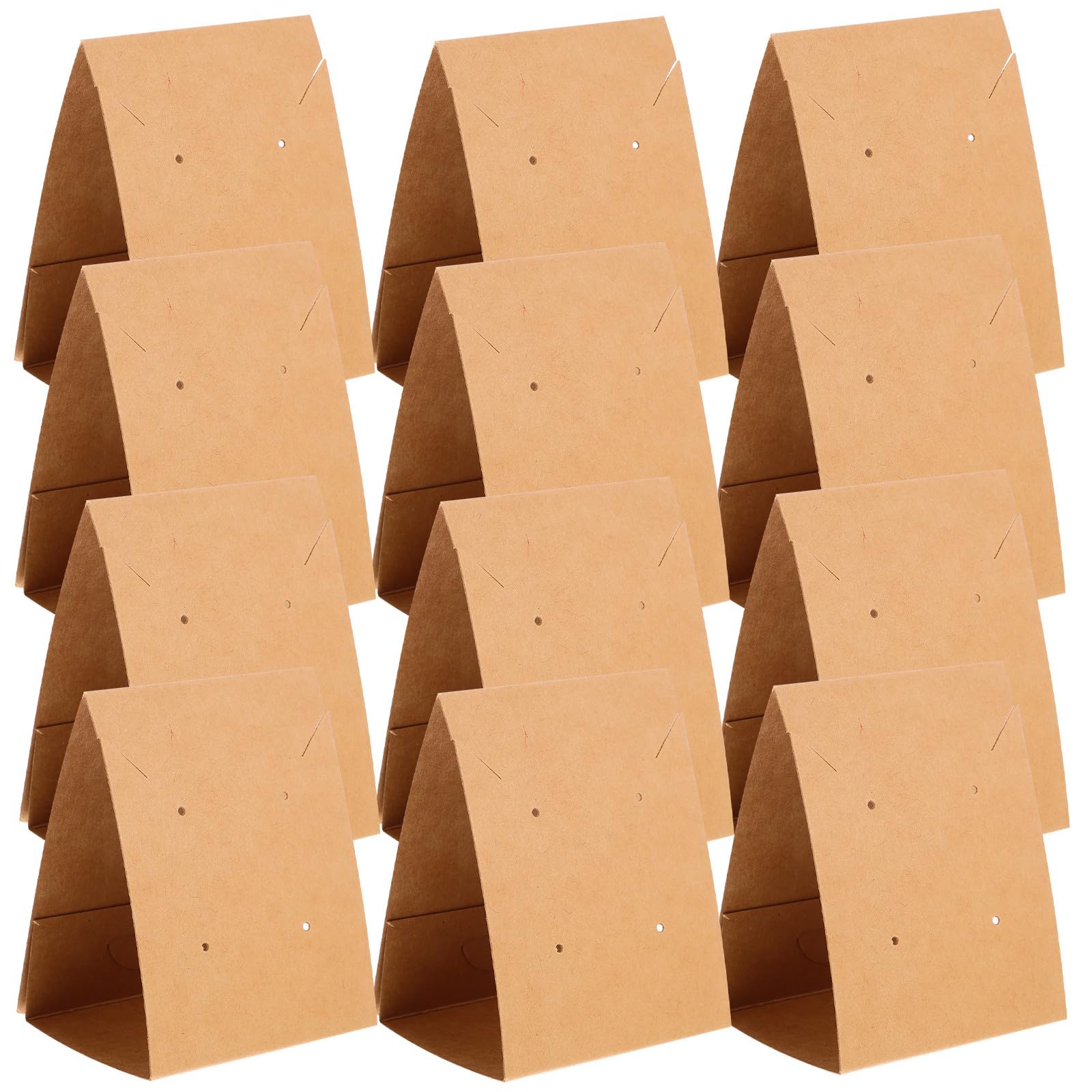 Carton kraft emballage bijoux SUPVOX support boucle d'oreille et collier de rangement