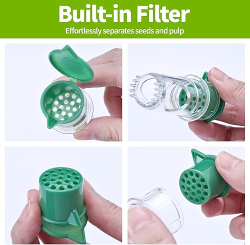 Miniatura 2 de Exprimidor de limón con filtro, exprimidor manual sin BPA, exprimidor portátil de cítricos para cocina, cócteles, barbacoa, exprimidor de lima de