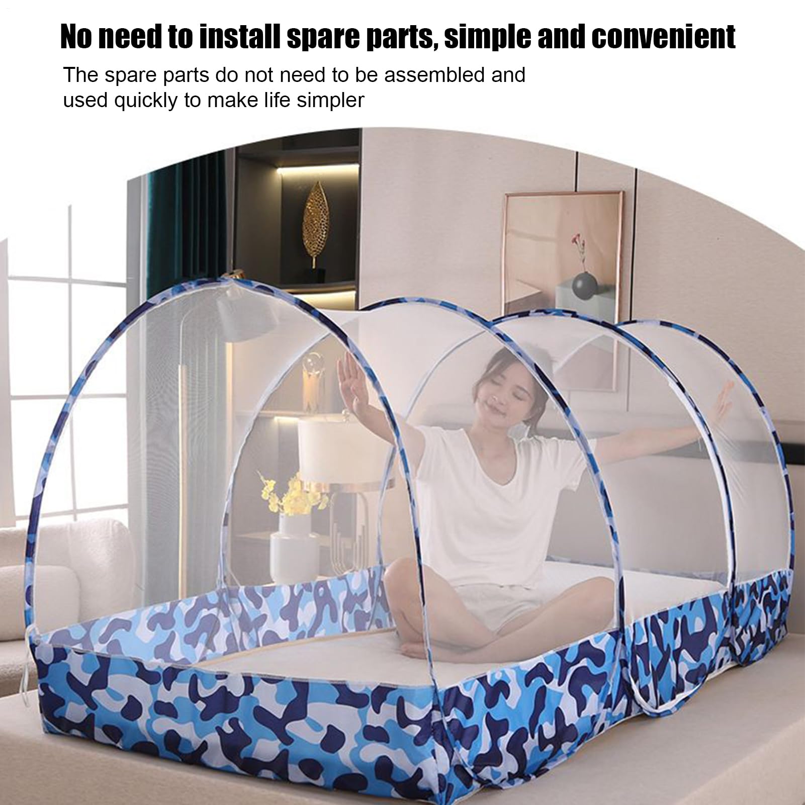 Camping Net Tent: Refugio de emergentes, protección de Insectos Ligeros | Redes Independientes de Insectos, Carpa de Viaje portátil, configuración rápida, Equipo para Dormir al Aire Libre, d