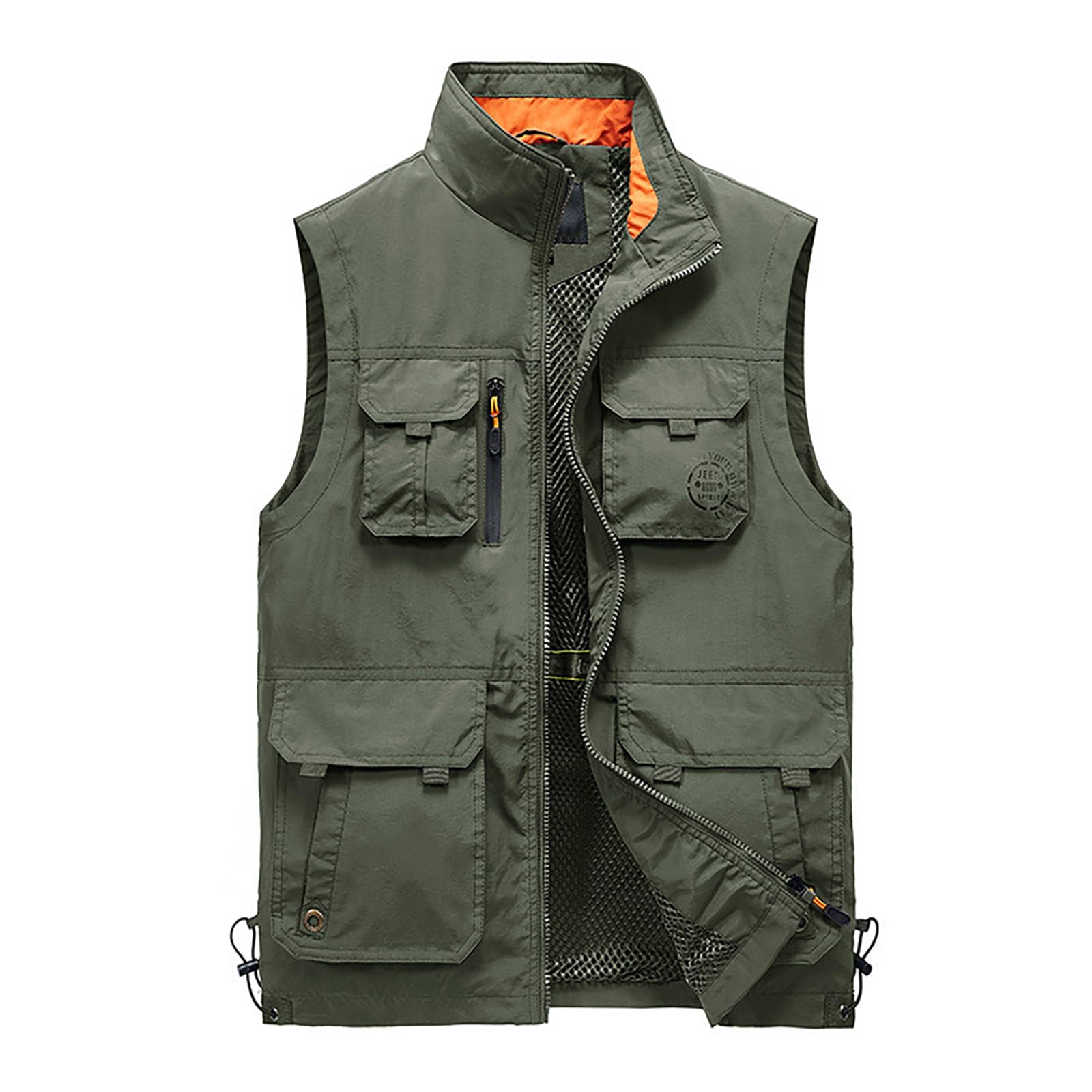 Hbufnha Mens Lightweight Vest Work Travel Safari Sport Jacket Padded Puffer Vest