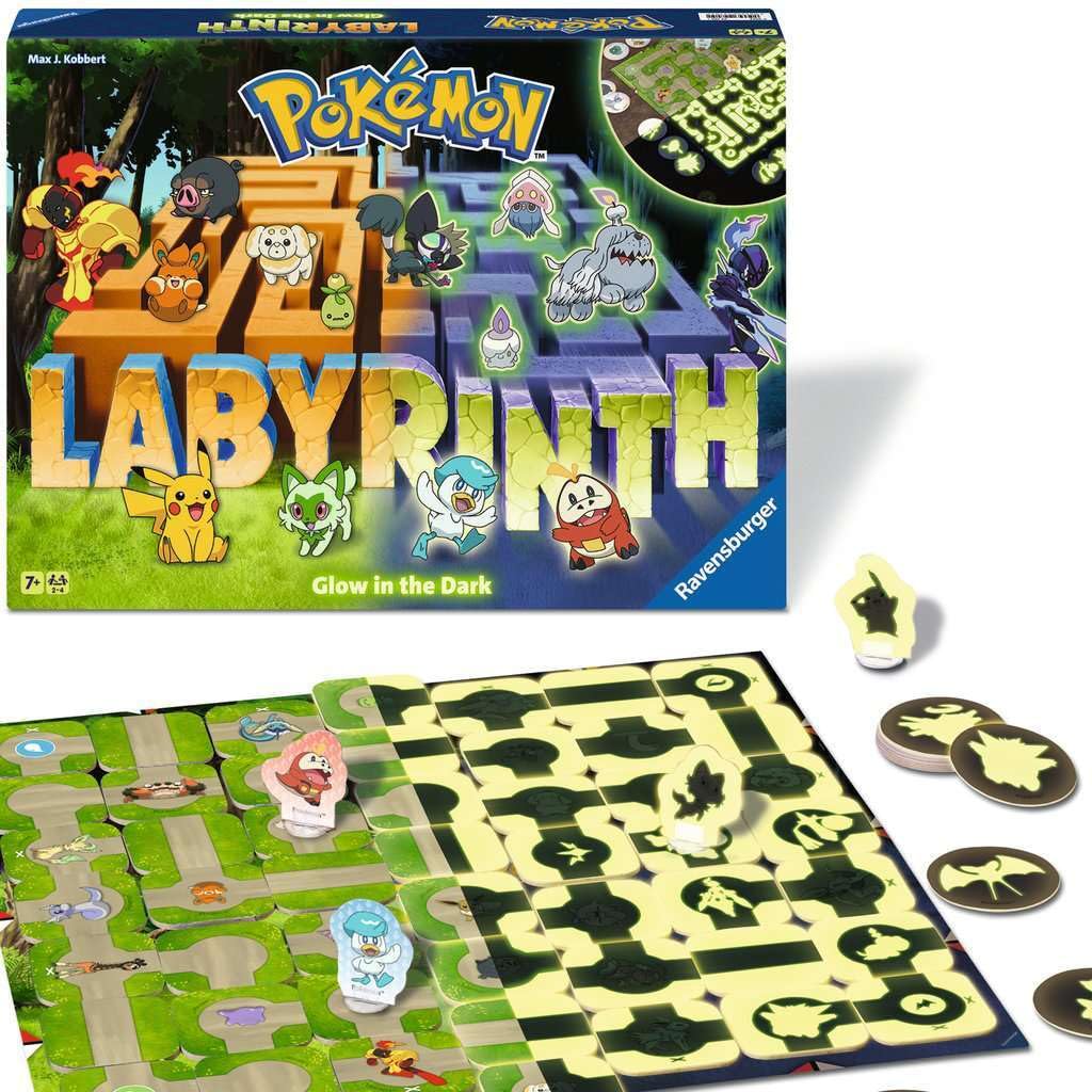 Ravensburger - Pokemon Maze Glow in the Dark - Pokemon Maze Game Glow in the Dark - 2-4 Players - Ages 7+ - Thinking & Strategy - 22705 - Image 4