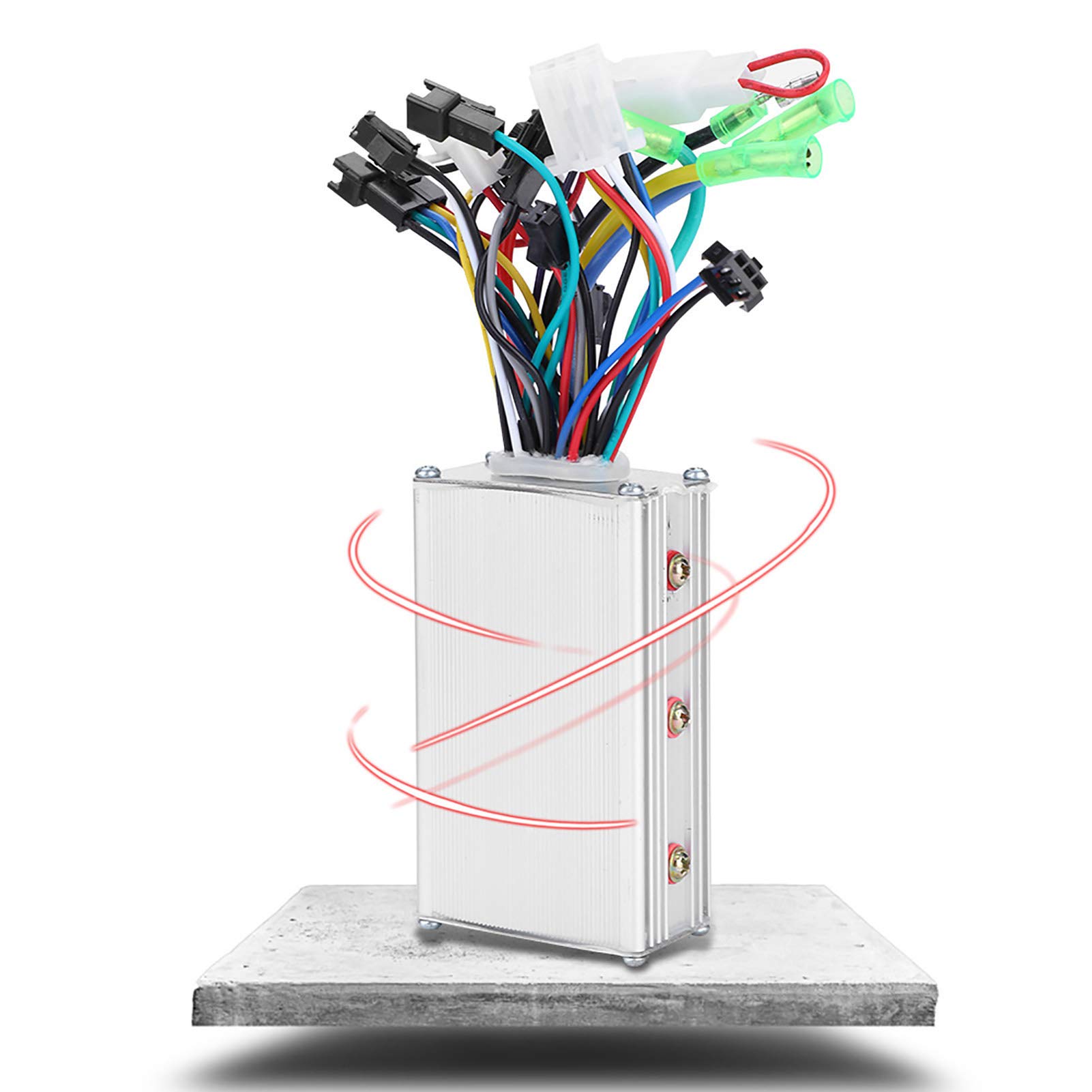 CHICIRIS Display del Controller per Bici elettriche, Pannello di Controllo del Display LCD del Controller con Accessorio Interruttore del Cambio per Scooter Elettrico (Nero)(36V)
