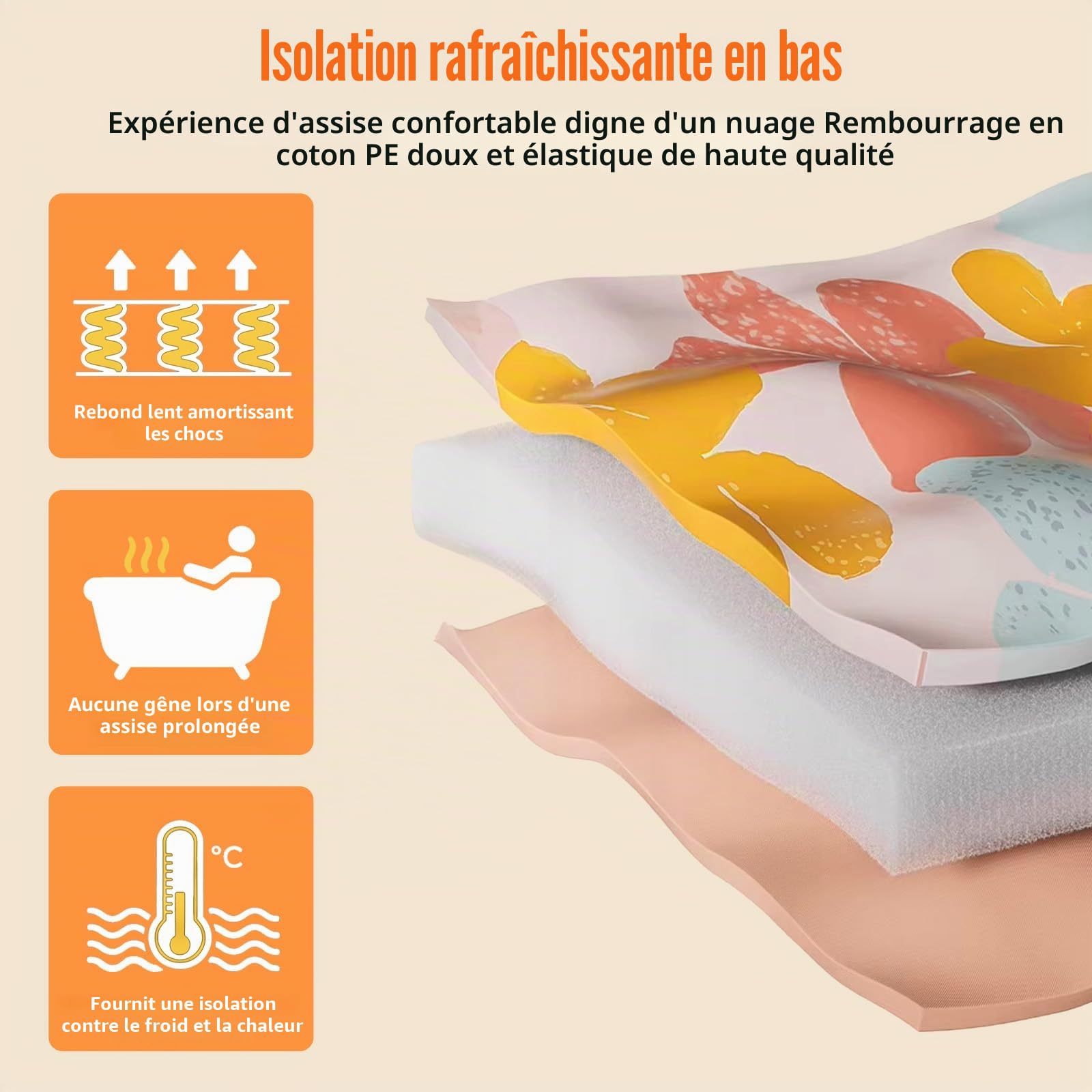 Baignoire portable pour adulte - Baignoire pliable non gonflable pour un confort et une détente ultimes - Baignoire à glace chaude pour l'intérieur ou l'extérieur
