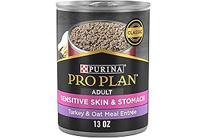 Purina Pro Plan Sensitive Skin and Stomach Wet Dog Food Pâté Turkey and Oatmeal Entree