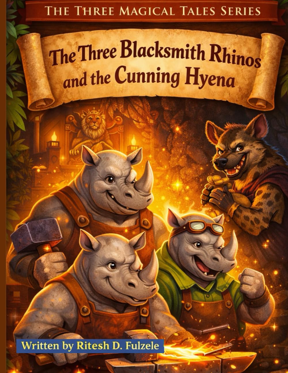 THE THREE BLACKSMITH RHINOS AND THE CUNNING HYENA: THE THREE MAGICAL TALES SERIES