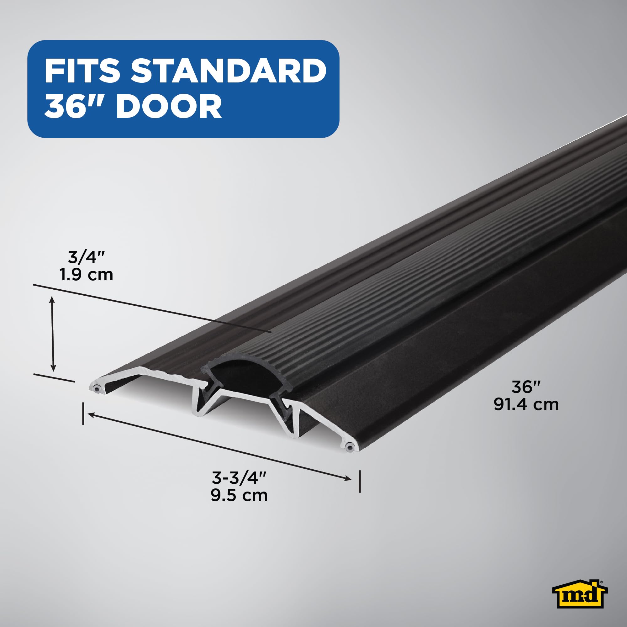 M-D Building Products 10116 36-Inch Deluxe Low Threshold with Vinyl Seal by M-D Building Products