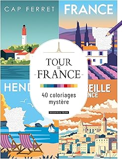 Tour de France - 40 Coloriages Mystère