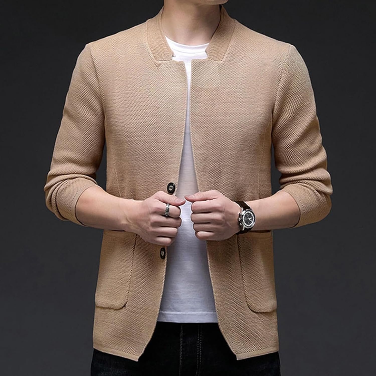 カーディガン メンズ ニットセーター Vネック メンズ スタイリッシュ ワンポイント ケーブル編み アウター おしゃれ 春 秋服 冬服 Vihana] カーディガン  ニットセーター メンズ 大きめ 春 秋 冬 防寒 暖かい 着回し カジュアル 折り襟 前開き シルエ 冬カーディガン ... [Vihana] カーディガン メンズ 秋 冬 ボタン飾り 薄手 ニット 防風 暖かい 着回し カジュアル フォーマ 冷房対策 セー